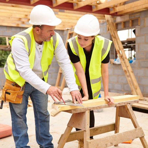 builders talking with each other